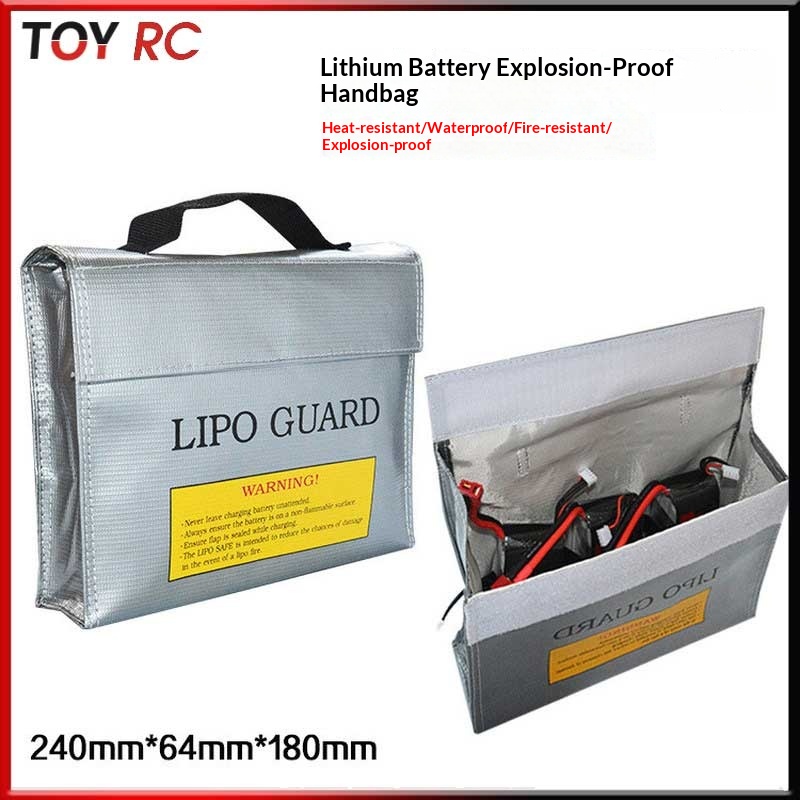 Drone Battery Bag - กระเป๋าเก็บแบตเตอรี่ลิเธียมแบบพกพา Lipo Guard ป้องกันไฟลุก ทนไฟ ขนาด